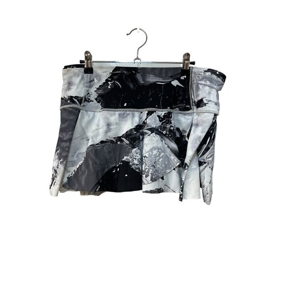 NWOT Lululemon Hit Your Stride Skort Size 10 Biggie Pigment Wave White Black - Picture 4 of 8